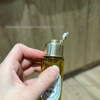 Sticlă PET cu capac flip pentru ulei de baie și ambalare cosmetică — turnare Blow molding, etichetare, capac inclus