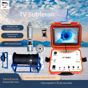 Downhole TV Imager – 360° cameră dublă pentru sondare, sistem digital de imagine în foraj