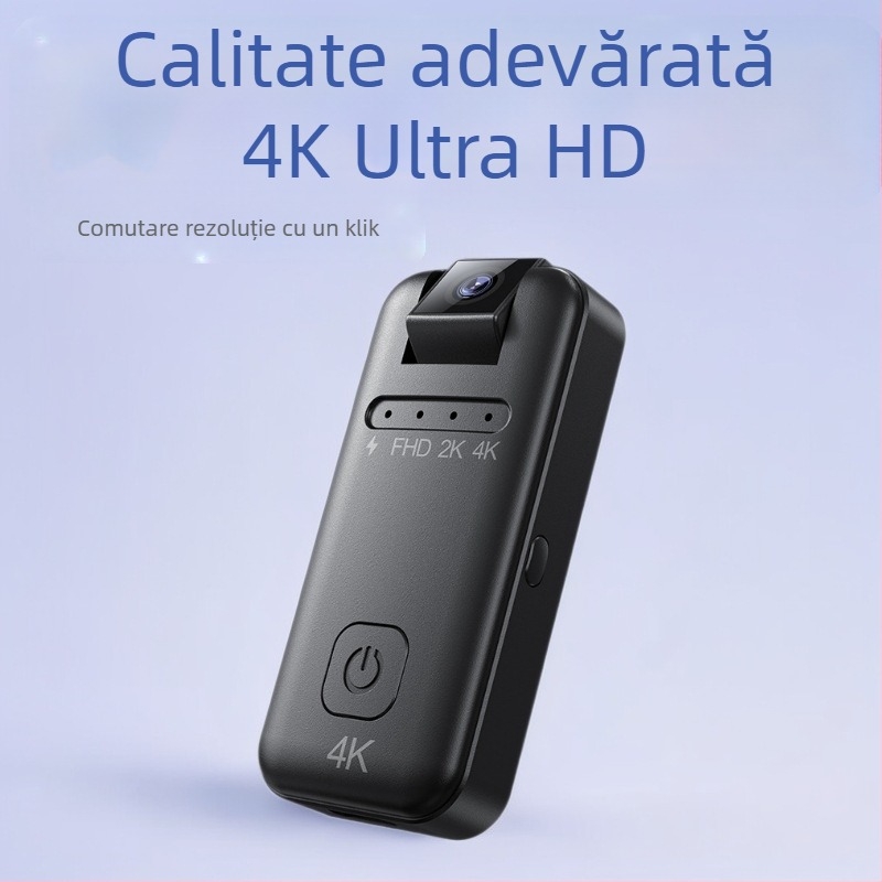 Cameră stil pix 4K cu microfon încorporat, înregistrare video compactă, 4K/2K/FHD, până la 256 GB stocare, baterie ~120 minute, fără ecran LCD
