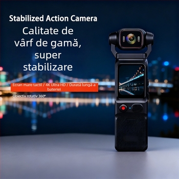 Cameră de acțiune pentru activități în aer liber, 4K Ultra-Clear, impermeabilă, anti-tremur, ecran tactil, stocare TF (4K Ultra-Clear, Waterproof, Anti-Shake, Touchscreen, TF card)