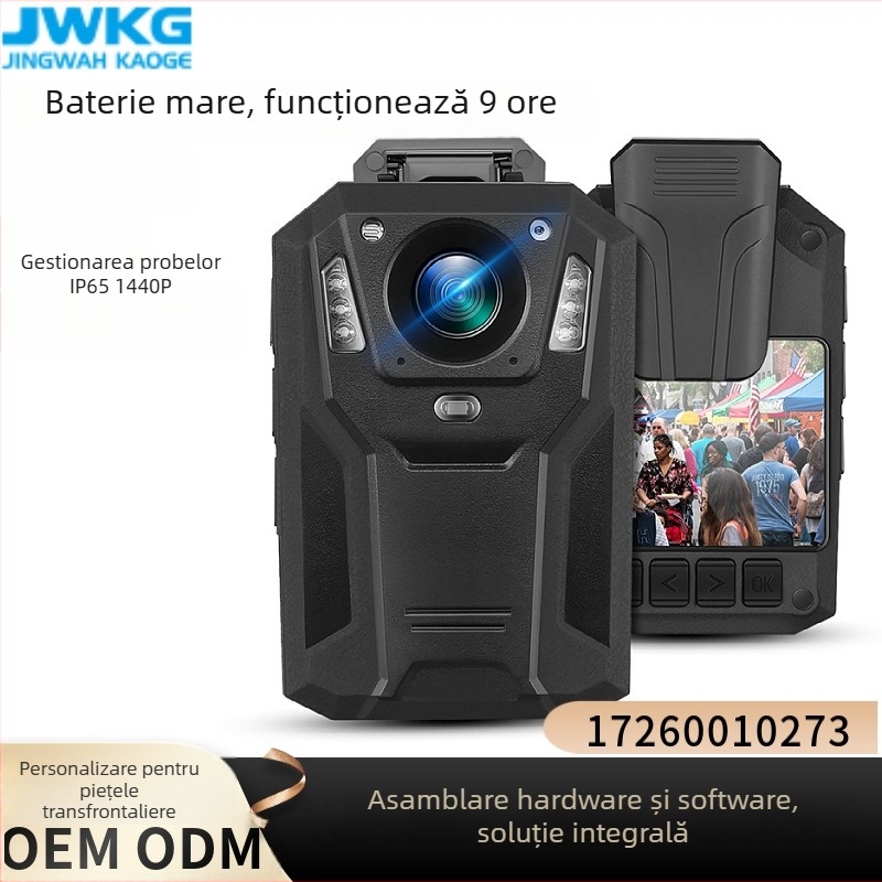 Cameră corp semi-profesională pentru securitate, cu vizionare nocturnă 1296P, zoom optic 10x, senzor CMOS, stabilizare duală