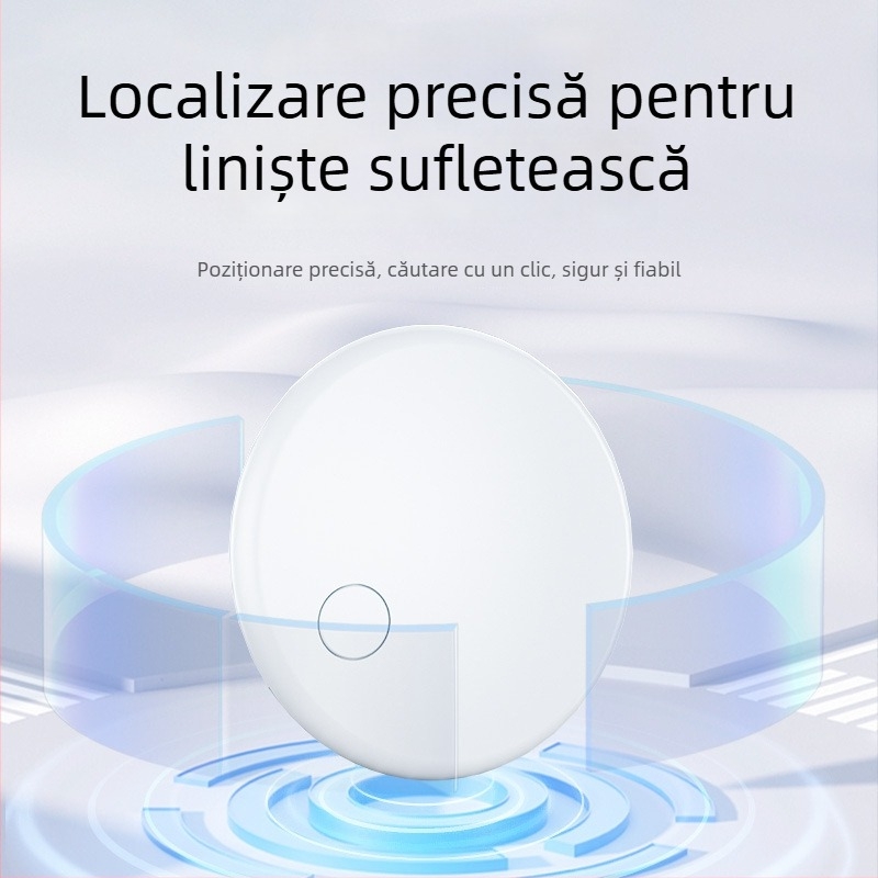 Tracker AirTag F6 – baterie de 210 mAh, compatibil cu iOS, greutate 9 g, material ABS