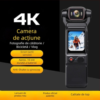 4K Ultra-Clear Pocket3 cameră sport, model L18, ecran LCD 1.69", stocare pe card TF, autonomie baterie 7 ore, potrivită pentru off-road, trasee și ciclism urban