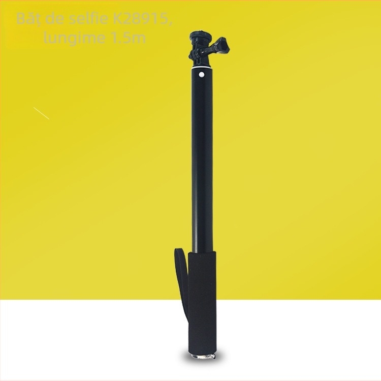 Băț de selfie cu lumină – 5 secțiuni din aliaj de aluminiu, model DP1.5, Diyamei, sarcină maximă 2–5 kg, suport auto portabil