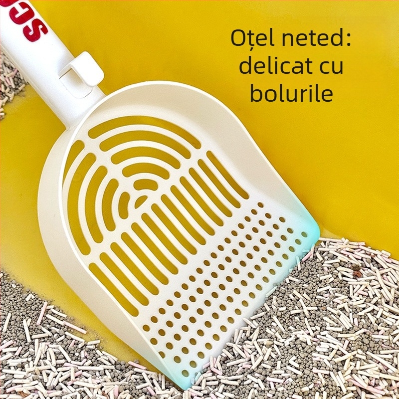 Lopată pentru nisip de pisică cu margini rotunjite — livrare directă de la producător, potrivită ca cadou