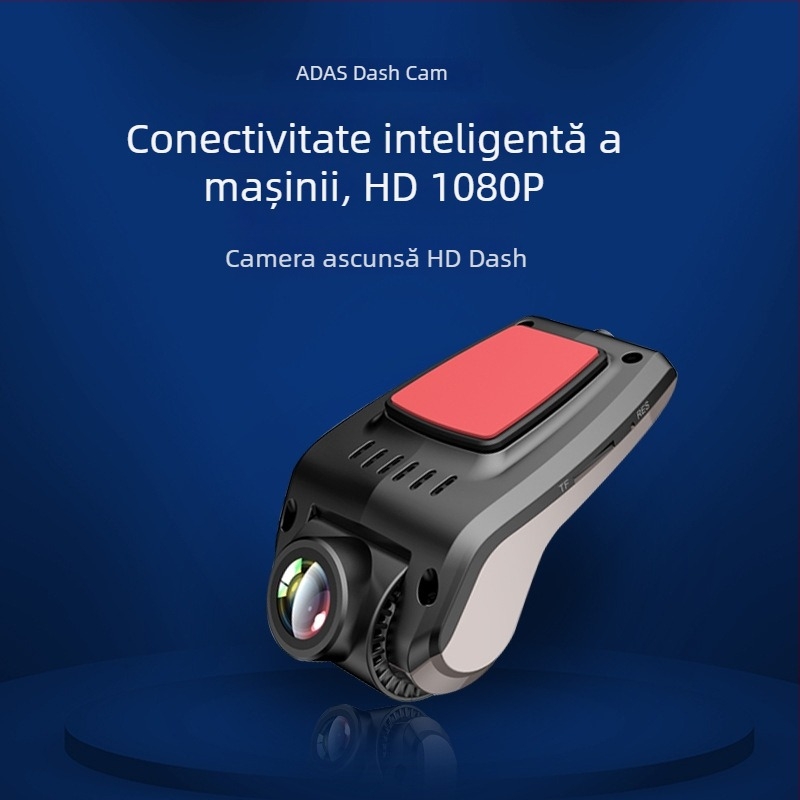 Videoregistrator auto cu cameră dublă față-spate, navigație GPS, 1080p, unghi de filmare 170°, diafragmă F1.5