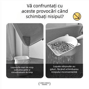 Heart-made lingură pentru nisipul pisicii - din plastic, pentru pisici