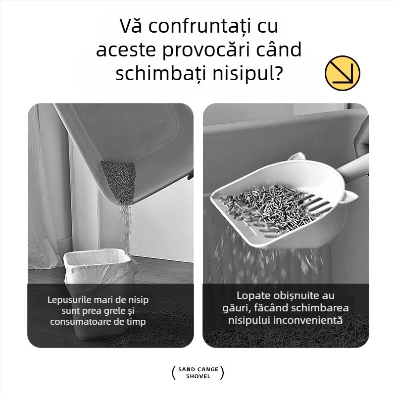 Heart-made lingură pentru nisipul pisicii - din plastic, pentru pisici