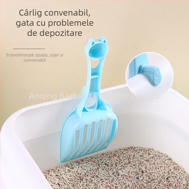 Buck Pet Lopată mare pentru nisip de pisică, cu suport de agățare