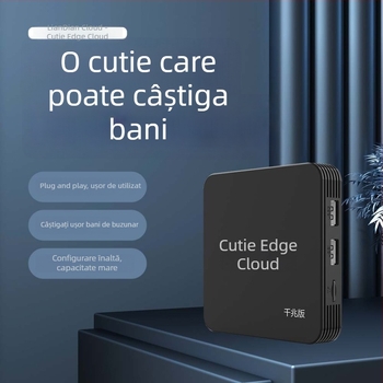 Box Android TV cu procesor H618 quad-core, 4GB RAM, 128GB stocare, Android OS, ieșire 1080p