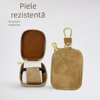 Yijian husă universală pentru AirPods din piele PU – husă din piele, căptușeală din piele sintetică