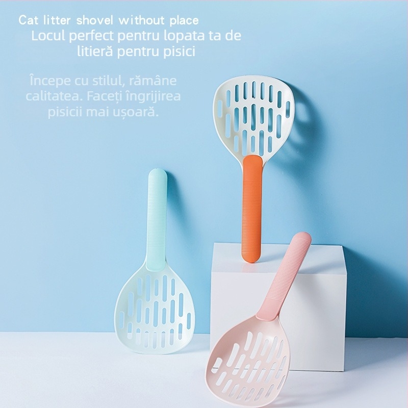 Lopată pentru nisip de pisică – design ergonomic, ușor de curățat (ABS plastic; pentru pisici; Haole; mărci private licențiate)