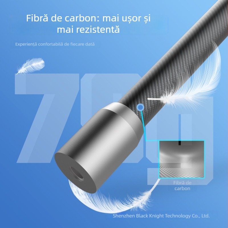 Bară de extindere din fibră de carbon pentru camere sportive Wesport AL31 – construcție din fibră de carbon, compatibilă cu camerele sportive, imprimare logo disponibilă, factură inclusă