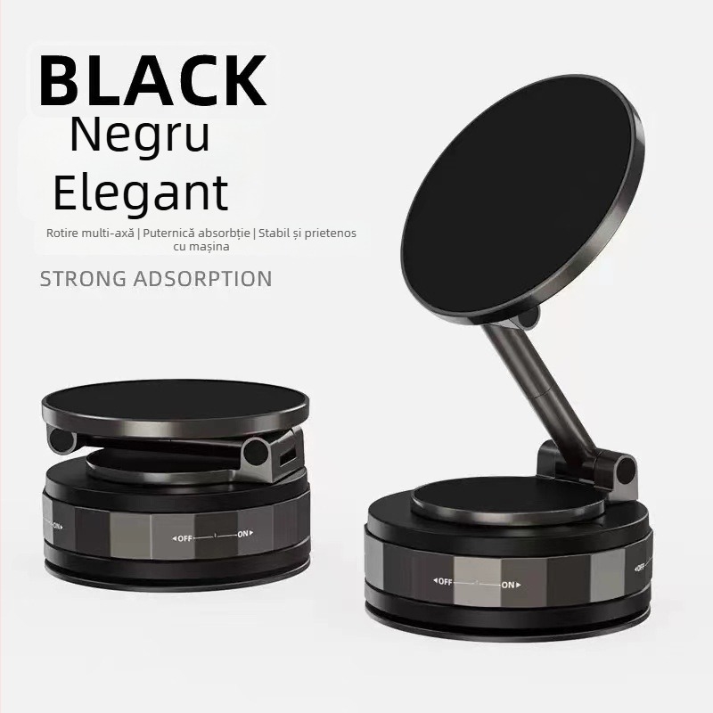 Suport magnetic pentru telefon în mașină — suport universal din aliaj, pliabil și rotativ pentru navigație