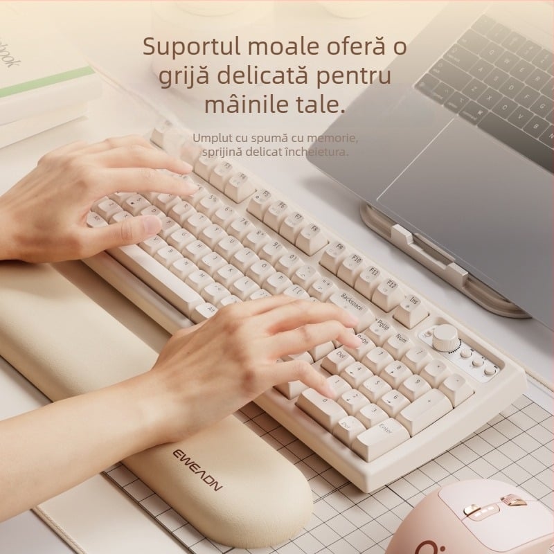 Sprijin pentru încheietură cu spumă memory, cu două fețe, LYCRA, pentru birou