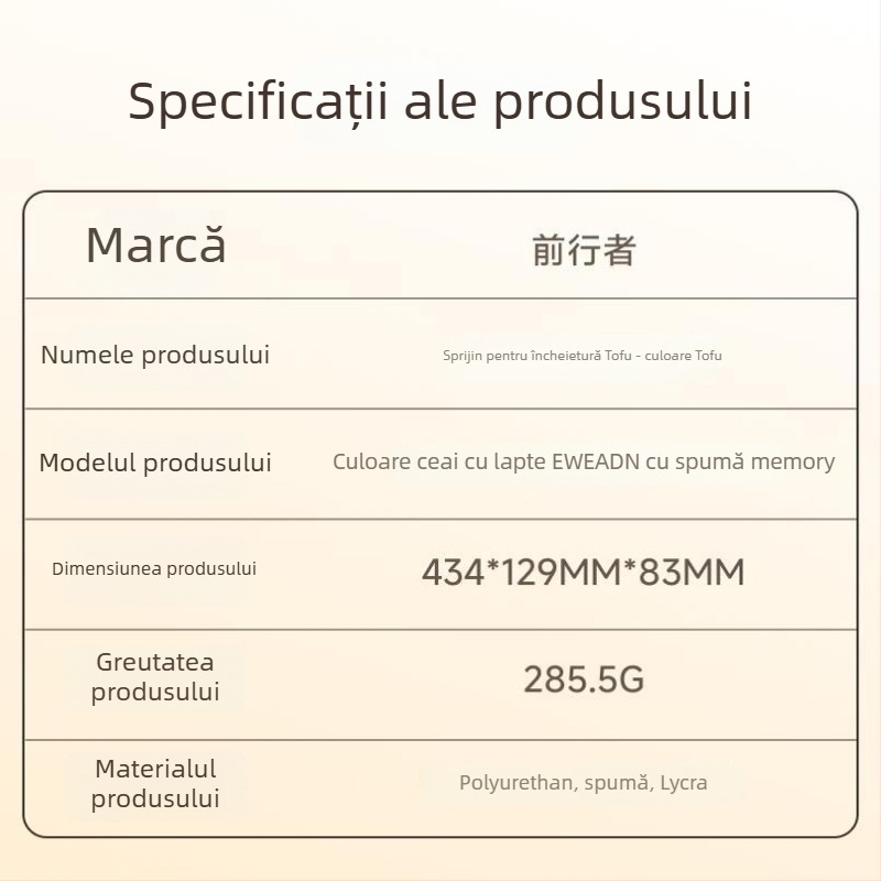 Sprijin pentru încheietură cu spumă memory, cu două fețe, LYCRA, pentru birou