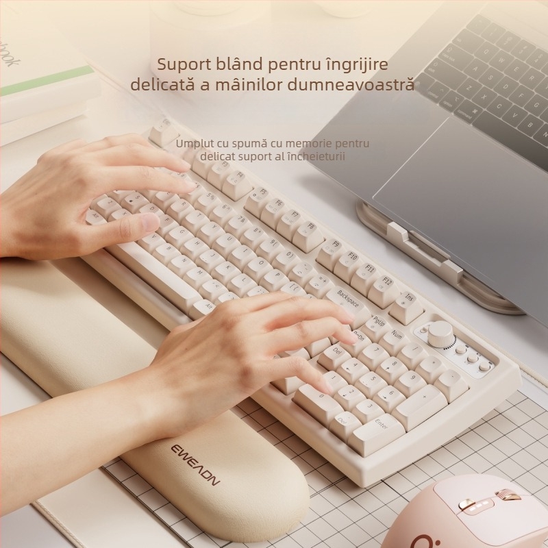 Sprijin pentru încheietură cu spumă memory, cu două fețe, LYCRA, pentru birou