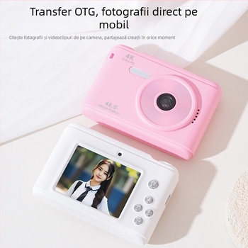 Zhishengda Cameră pentru copii Z01, LCD de 2,4 inch, 48MP, corp PC