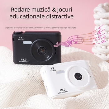 Zhishengda Cameră pentru copii Z01, LCD de 2,4 inch, 48MP, corp PC