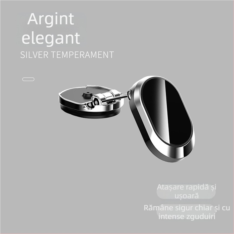Suport magnetic pentru telefon auto – universal, din plastic, rotativ și pliabil, pentru navigație