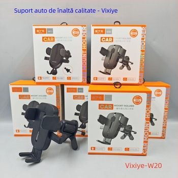 Suport auto pentru aerisire cu aspirație – suport de navigație cu legătură triunghiulară stabilă, plastic, certificat 3C 2023300907000040