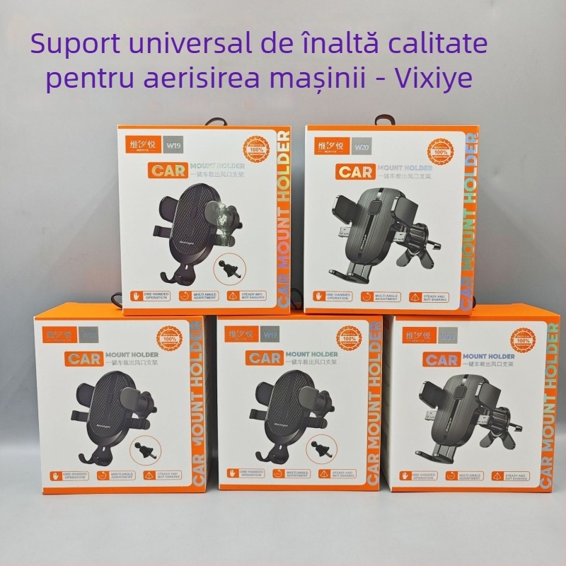 Suport auto pentru aerisire cu aspirație – suport de navigație cu legătură triunghiulară stabilă, plastic, certificat 3C 2023300907000040