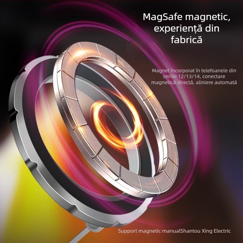 Nothing suport auto din aliaj de aluminiu, magnetic, pliabil, reglabil, suport pentru telefon pe bord