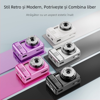 Camera mini personalizată în pandantiv — Cameră portabilă pentru campus, TF card, 1–5 MP, Carcasă ABS, Video și Fotografiere