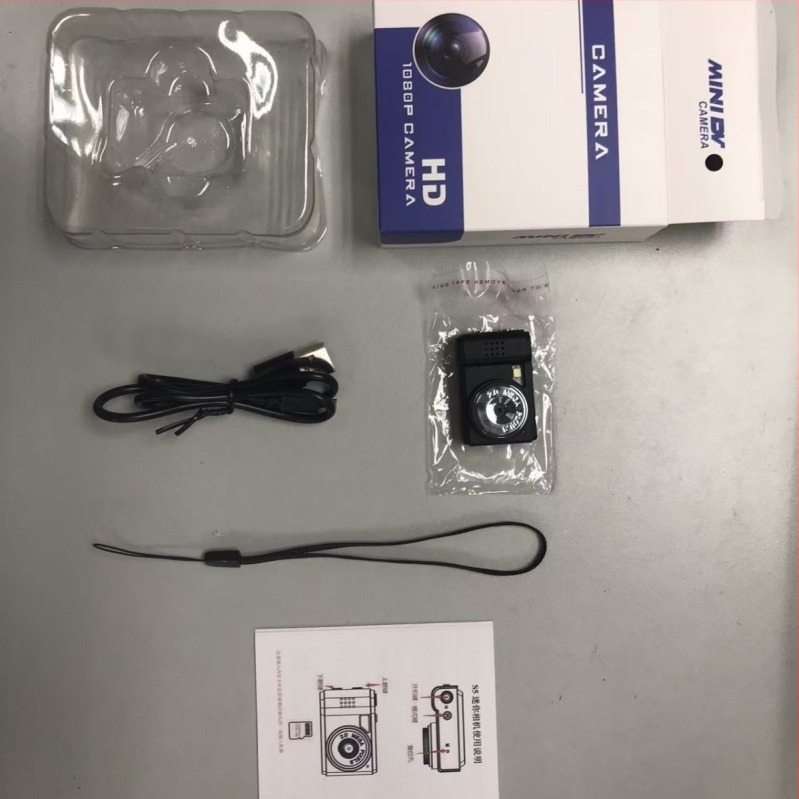 Camera mini personalizată în pandantiv — Cameră portabilă pentru campus, TF card, 1–5 MP, Carcasă ABS, Video și Fotografiere