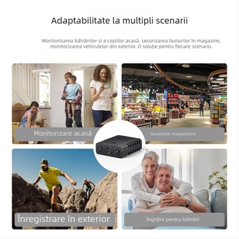 Xd Cameră inteligentă de supraveghere 1080P HD cu viziune pe timp de noapte infraroșu, acces de la distanță prin telefon mobil, stocare pe card TF, senzor 1–5 MP