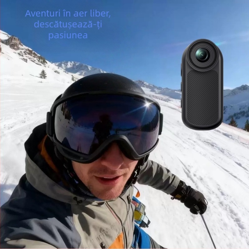 Cameră mini pentru sporturi în aer liber cu guler magnetic — model D07jc, stocare TF card, ≤1 MP, înregistrare video și fotografii, autonomie baterie 0–1 h