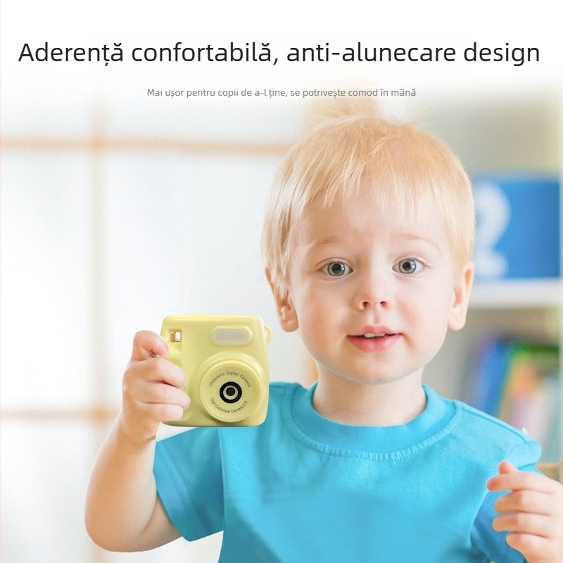 Cameră pentru copii Z001 — Rezoluție 1920x1080, Stocare pe card TF, Durata bateriei 3-4 ore, Funcții Video și Fotografiere