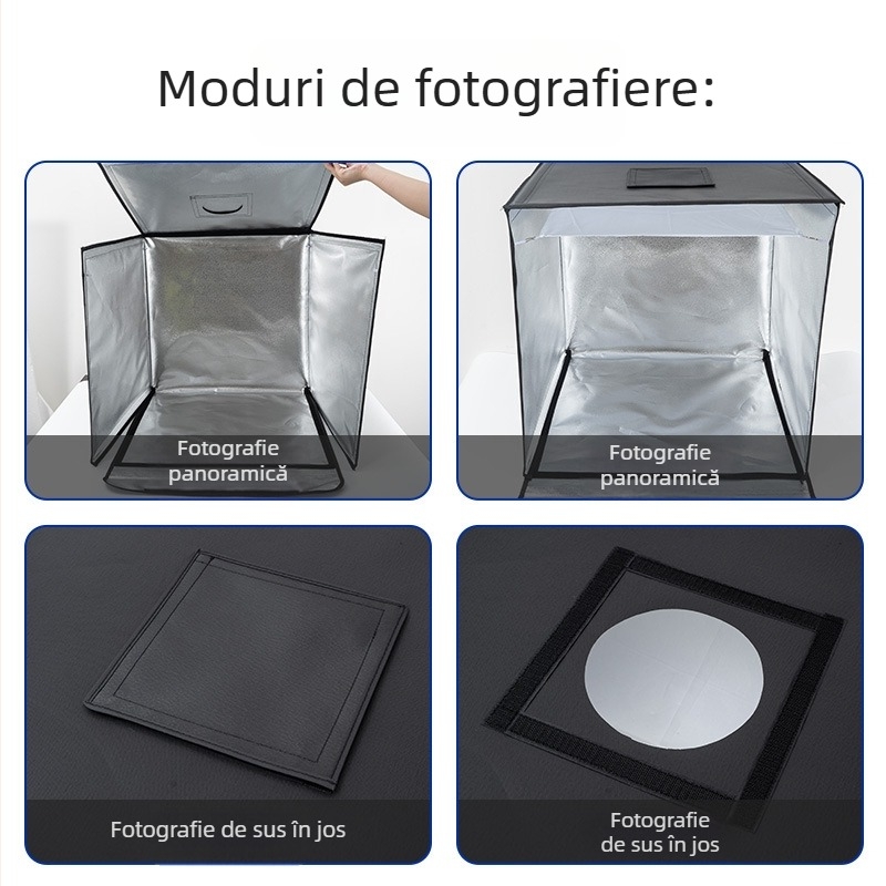 Studio foto pliabil mic pentru fotografiere personală, model Photo studio, zonă de producție personalizabilă, greutate 3