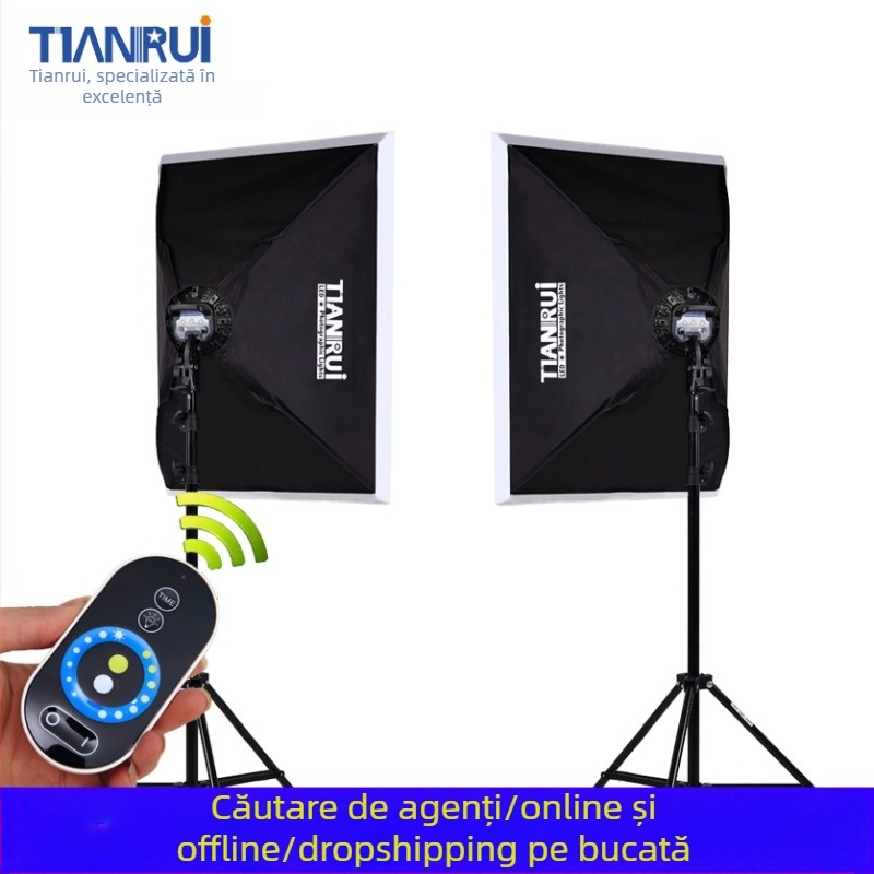Kit de iluminat foto Tianrui T435W cu sursă LED pentru fotografie profesională