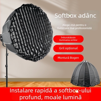 Shunyi Sy-0930 softbox parabolic, reflector de lumină moale pentru înregistrări live, lansare 2024