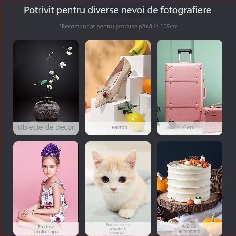 RETENG Kit de studio mic cu placă LED din poliester și softbox, extensibil