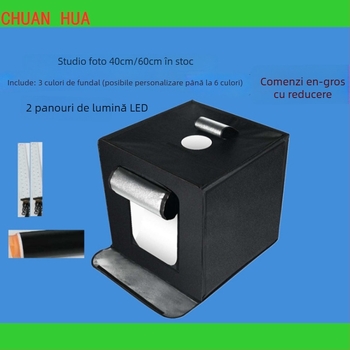 Chuanhua mini studio foto cu pânză de iluminare moale importată, model Photo studio, lansat în 2019.