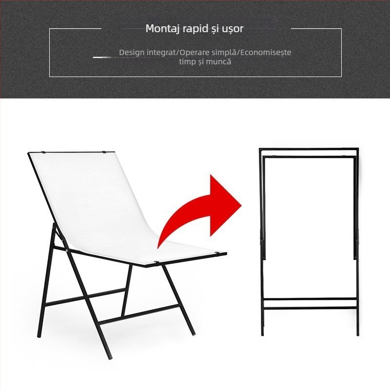 RETENG ZP-6100 Masă pentru fotografie de natură statică – masă de studio pliabilă, construcție metalică, capacitate 2–5 kg