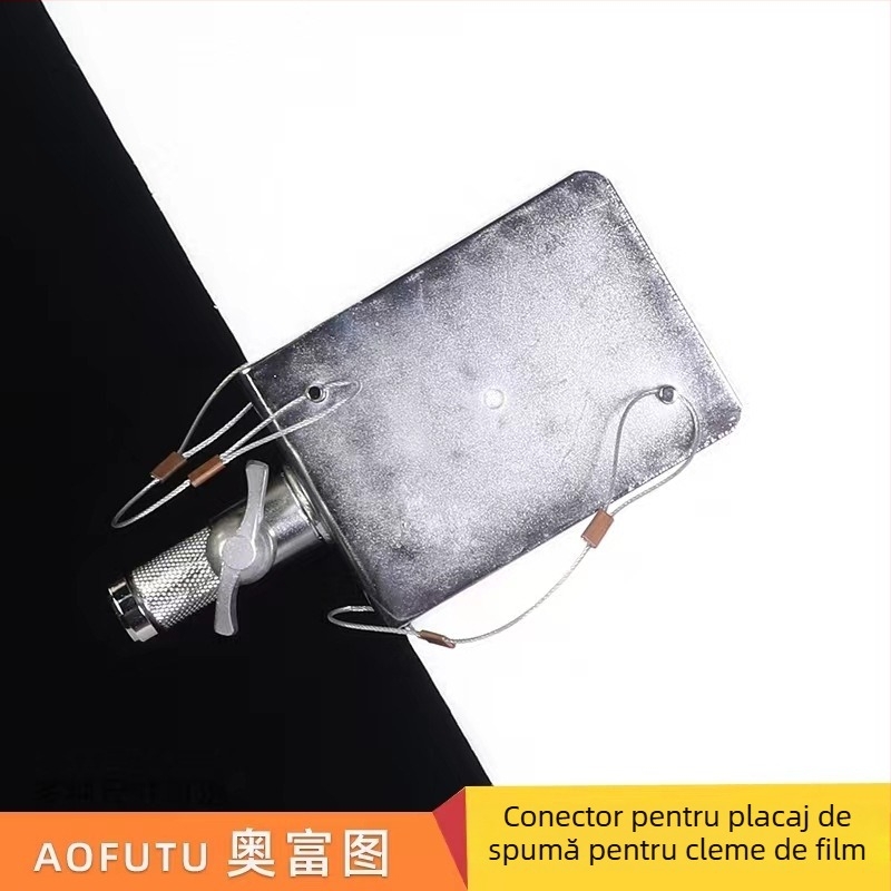 Clip pentru placă din spumă de studio cu reflector, clemă portabilă și braț fix pentru iluminare la fotografii pentru buletin