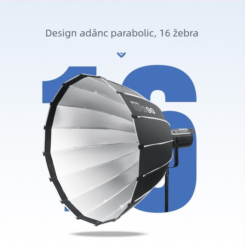 Softbox KP2 serie cu montură Bowens, design parabolic profund, instalare rapidă, difuzor moale