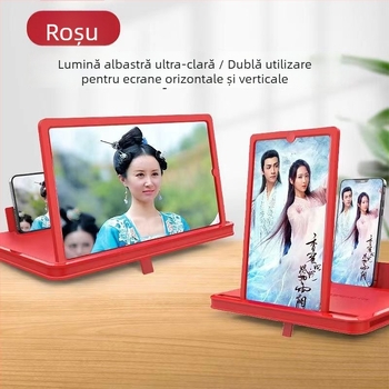 Amplificator de ecran pentru telefonul mobil, cu ecran mare, imagine ultra clară, protecție pentru ochi, ecran HD, difuzor încorporat, utilizare orizontală și verticală pentru vizionare TV – Qingying