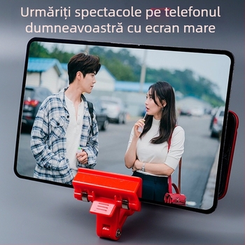 Lentilă de mărire pentru ecranul telefonului cu lentilă Fresnel și clemă universală – Byster BST-A5J, Origine: China