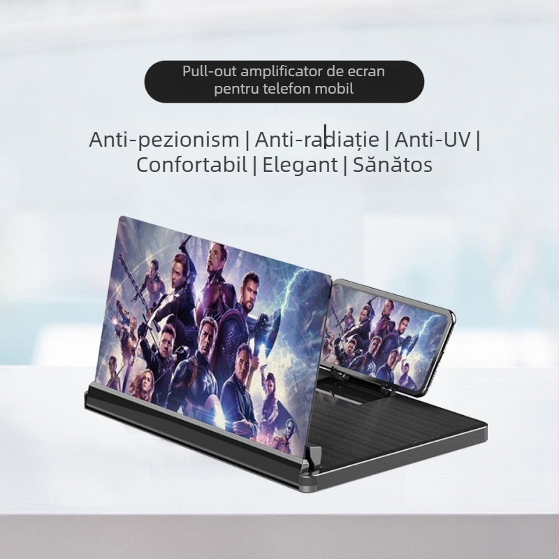 Suport lupire Ecran pentru telefon/tabletă — vizionare HD, protecția ochilor, material: mătase cu flori, stil simplu, lot Z-6, brand Neutral