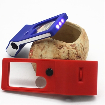 TH-515 lupă de mărire multifuncțională cu LED, trei niveluri de mărire, modul microscop de citire și detector de bancnote