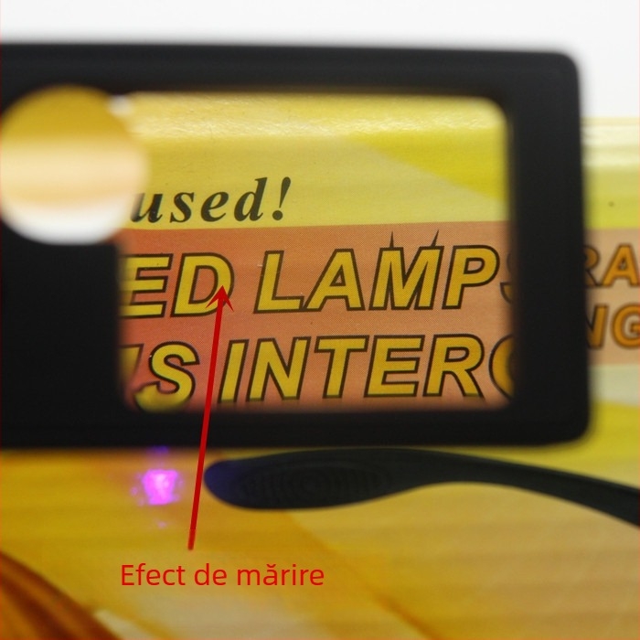 TH-515 lupă de mărire multifuncțională cu LED, trei niveluri de mărire, modul microscop de citire și detector de bancnote