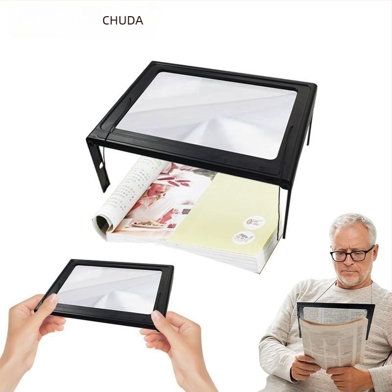 Lupă multifuncțională de birou și de gât, cu 12 LED-uri, mărire 3x, pentru citirea persoanelor în vârstă