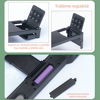 Bază de birou cu amplificator Bluetooth (Material: ABS + lentilă acrilică; Model: Bluetooth Audio Amplifier; Personalizare disponibilă; Compatibilitate: General)