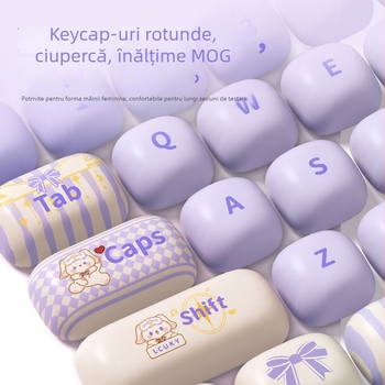 AKKO tastatură mecanică wireless în temă de iepuraș