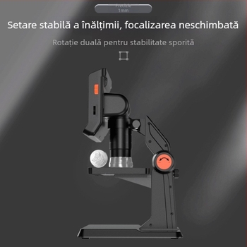 Microscop digital de birou cu ecran integrat (HD, portabil, mărire cu telefonul, microscop video industrial)