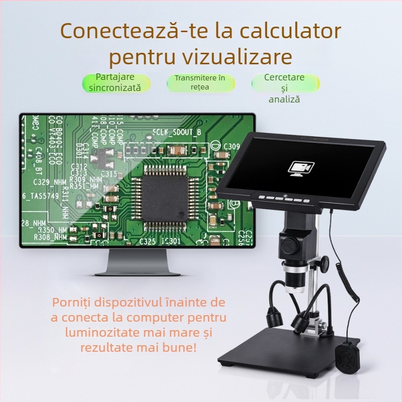G2000 microscop digital cu ecran HD pentru reparații electronice, fără marcă